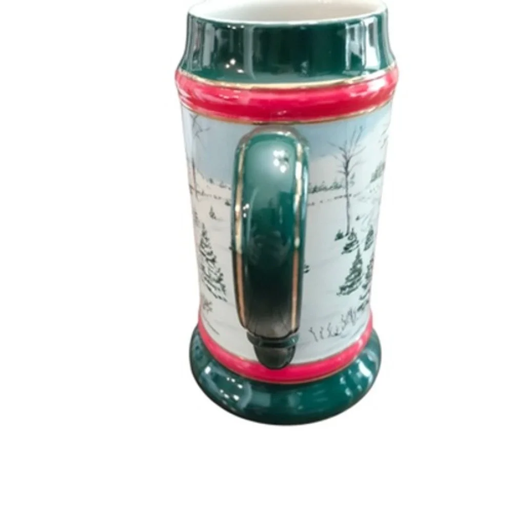 Vintage 1991 Budweiser Holiday Stein The‎ Season's Best Clydesdales Ceramarte